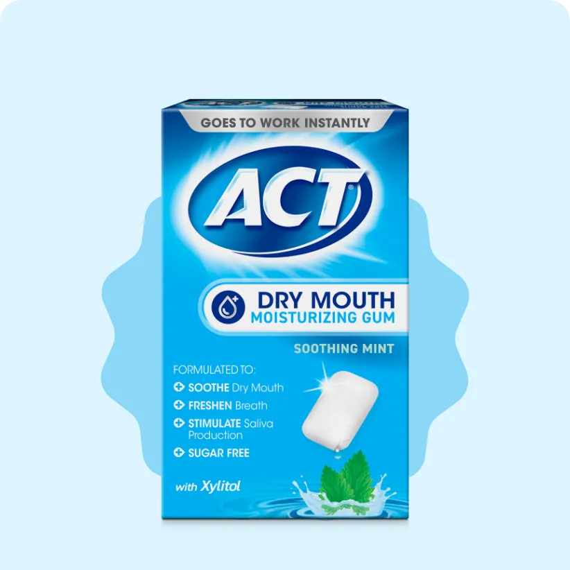 ACT® Dry Mouth Gum package